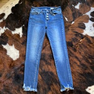 bridge by gly skinny jeans button fly